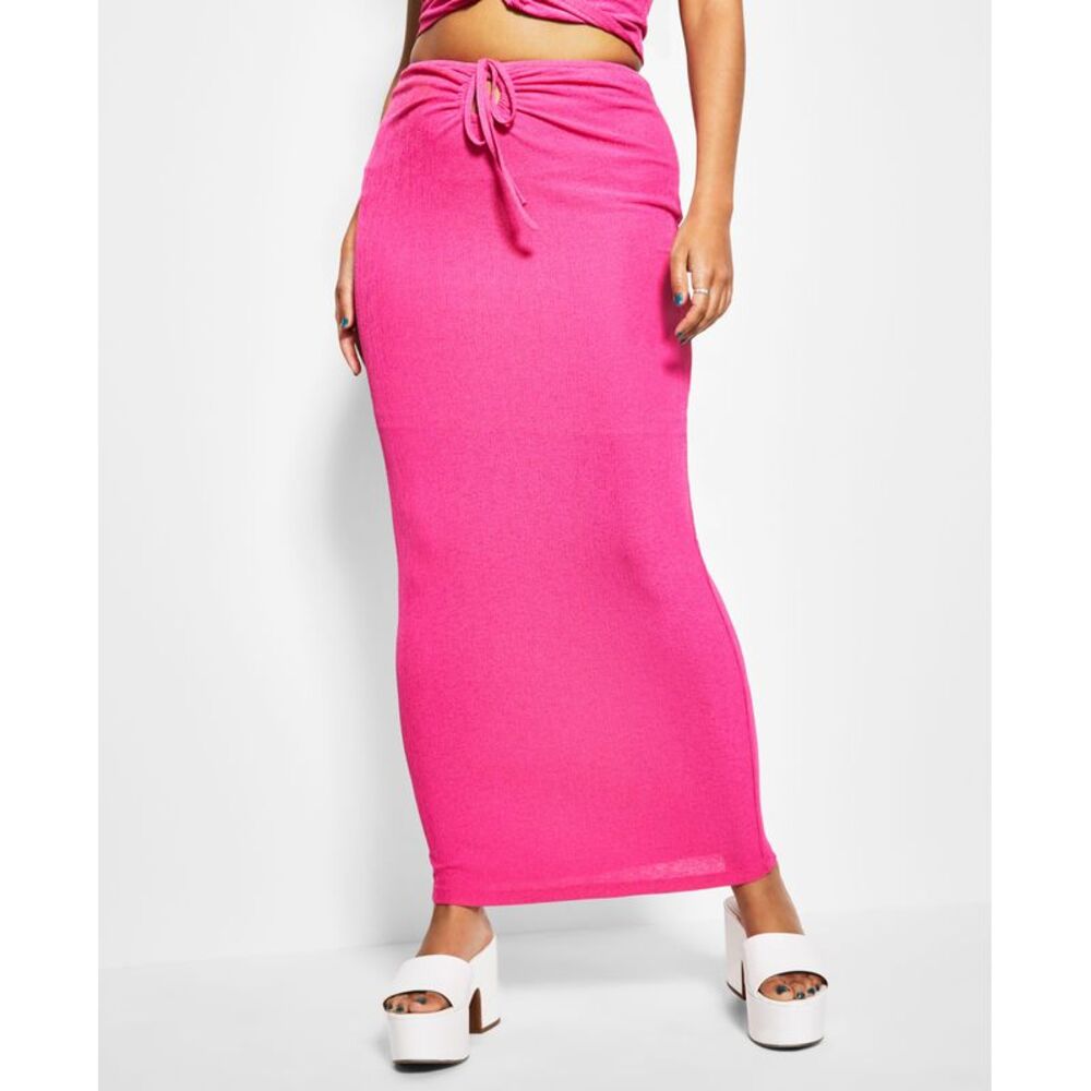 Royalty By Maluma Womens Tie Front Maxi Skirt